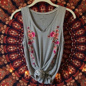 AMERICAN EAGLE EMBROIDERED TANK TOP